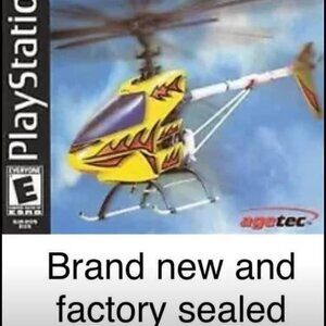 RC Helicopter Sony PlayStation 1 2002 Brand New Factory Sealed Video Game PS1